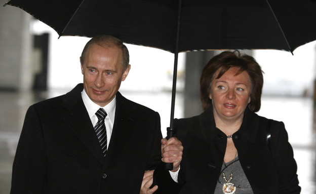  ולדימיר פוטין ואישתו לשעבר לודמילה (צילום: ap)