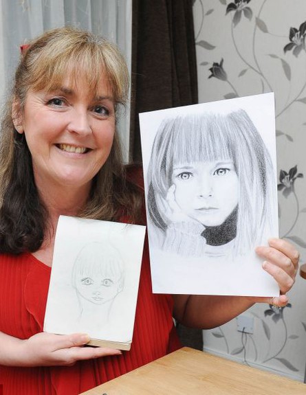 אישה שהפכה לאמנית (צילום: Carters News Agency)