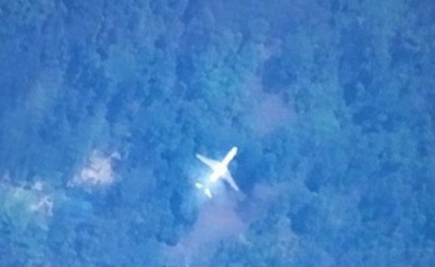 תמונת לוויין מטוס (צילום: dailymail.co.uk)