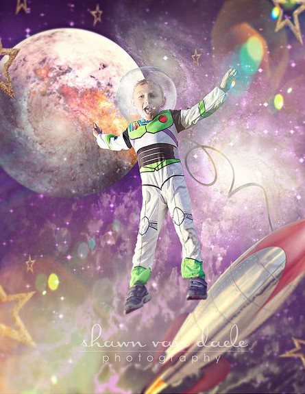 מגשים החלומות - אסטרונאוט (צילום: drawinghope.ca)