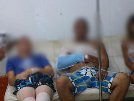 חלק מהישראלים שנפצעו (צילום: נתי חדד, חילוץ הצלה קופנגן קוסמוי)