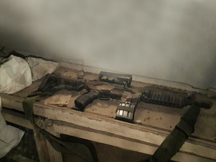רובה ששימש את מוסא ושחה בביר זית (צילום: תקשורת שב