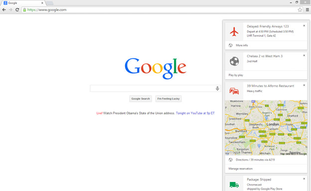 שירות Google Now מגיע לדפדפן הכרום (צילום: גוגל)