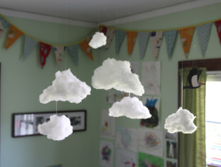 חדרי ילדים, עננים (צילום: sheckys.com)