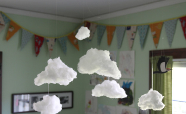 חדרי ילדים, עננים (צילום: sheckys.com)