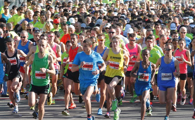מרתון תל אביב 2014 (צילום: הדר כהן, TheMarker)
