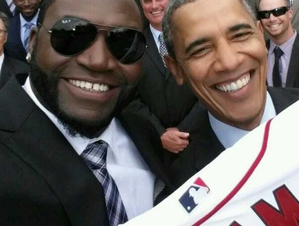 הסלפי של ברק אובמה ודייויד אורטיז (צילום: twitter)