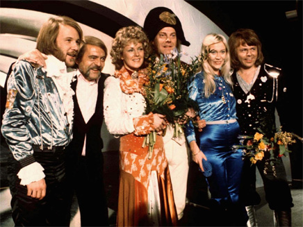 הפכו לאגדה. ABBA באירוויזיון 1974 (צילום: AP)
