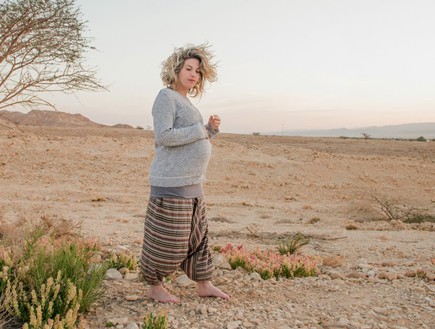 הריון במדבר (צילום: אנדה יואל, צלמת היריון, מערכת מאקו הורים)