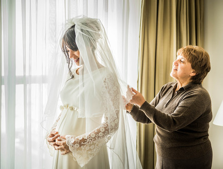 החתונה של ג'וליה ואלעד (צילום: חיים אפריאט)