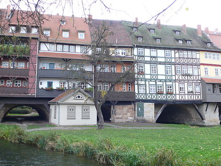 800px-Erfurt,_Krämerbrücke, הגשרים הארוכים בעולם, קרדיט wikipedia  (צילום: wikipedia Erfurt)