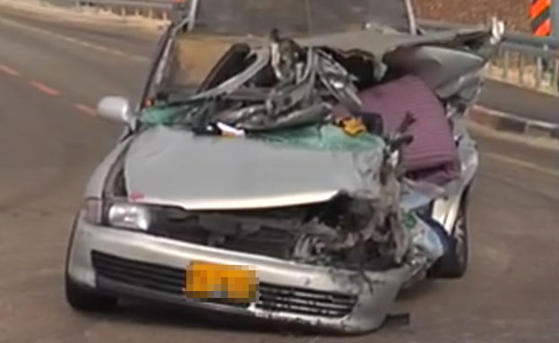 זירת התאונה (צילום: חדשות 2)