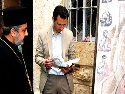 מצא זמן לטיול. נשיא סוריה אסד (צילום: רויטרס)