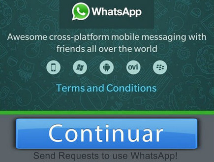 מסך הכניסה לאפליקציה המזויפת WhatsaApp  Calls (צילום: יאיר מור, NEXTER)