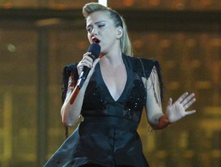 מיי פיינגולד בחזרה שניה באירוויזיון (צילום: eurovision.tv, EBU)
