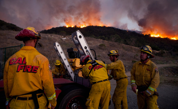 השריפות המשתוללות בקליפורניה (צילום: רויטרס)