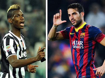 פוגבה ופברגאס, אחד מהם יהיה בברצלונה בעונה הבאה? (gettyimages) (צילום: ספורט 5)