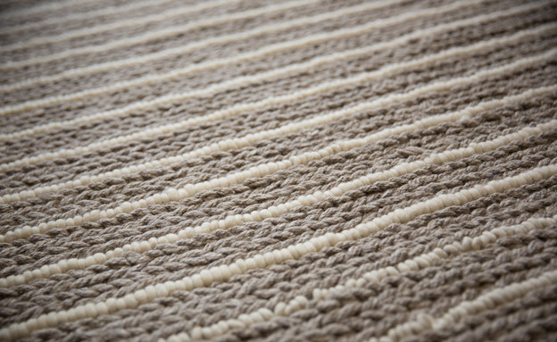 סלון, שטיח חבלים (צילום: ליאור קסון)