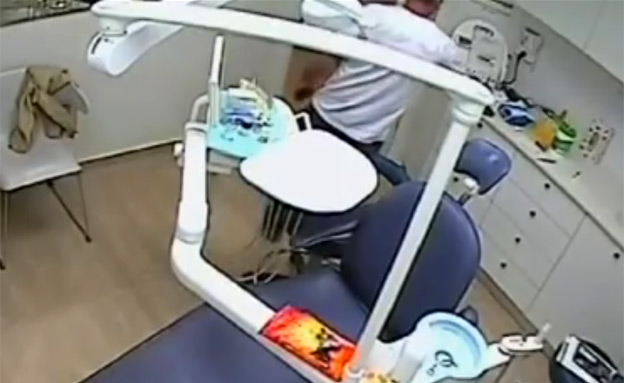 גנבה במרפאת שיניים (צילום: חדשות 2)