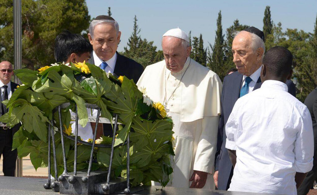 הביקור בהר הרצל, הבוקר (צילום: טוויטר)