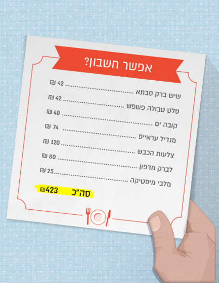 אפשר חשבון אל ג'מילה (צילום: mako)