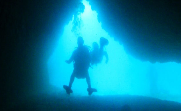 ראש הנקרה נפתחת גם לצוללים (צילום: חדשות 2)