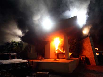 פיצוץ הקונסולה בבנגאזי. ארכיון (צילום: רויטרס)
