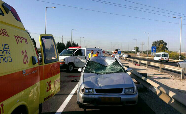 רוכב אופניים נהרג (צילום: משה שהם)