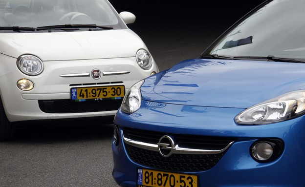 אופל אדם מול פיאט 500 