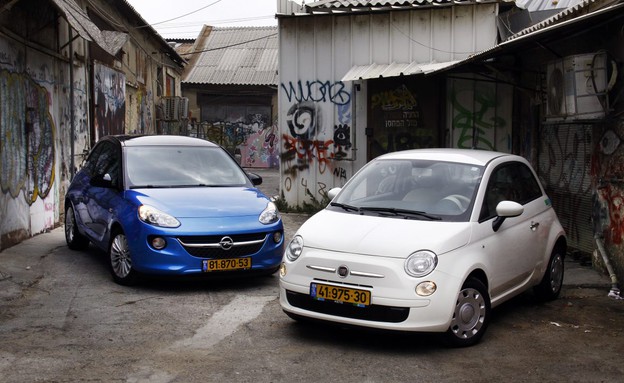 אופל אדם מול פיאט 500 