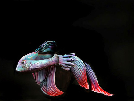 ציורי גוף חייתיים (צילום: boredpanda.com)