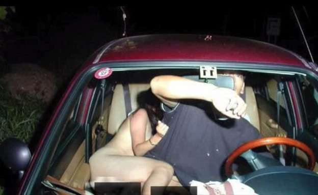 התרסקו בזמן סקס במכונית (צילום: יוטיוב )