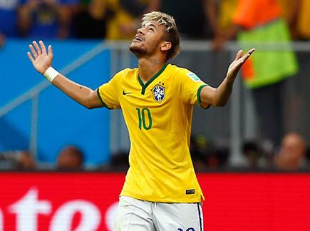 ניימאר, סוחב על גבו את ברזיל (GETTYIMAGES) (צילום: ספורט 5)
