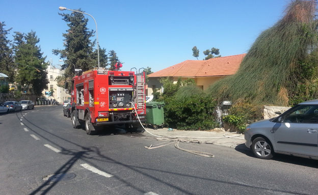 מאמצי הכיבוי נמשכים (צילום: יוסי זילברמן, חדשות 2)