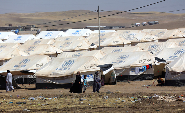 מחנה פליטים בשטחי השליטה הכורדים