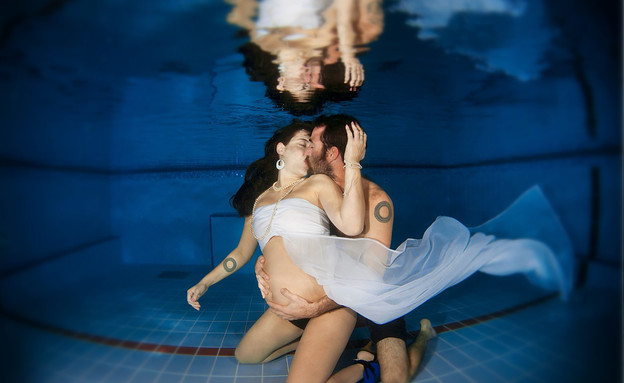 צילומי היריון תת מימיים (צילום: אמיר שטרן)