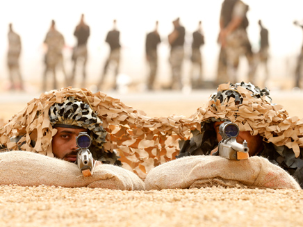 כוחות מיוחדים סעודים בכוננות (צילום: רויטרס)