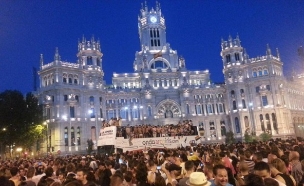 מצעד הגאווה במדריד. (צילום: טוויטר)