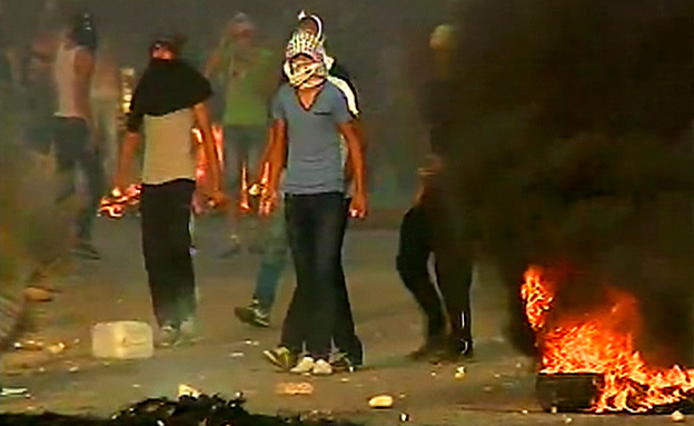 מהומות בתמרה (צילום: חדשות 2)