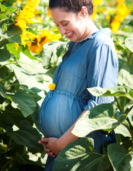 צילומי היריון בשדה חמניות (צילום: שני צדיקריו, מערכת מאקו הורים)