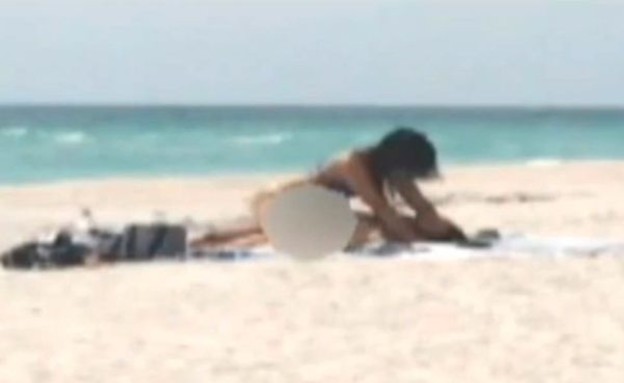 סקס על החוף בפלורידה (צילום: יוטיוב )