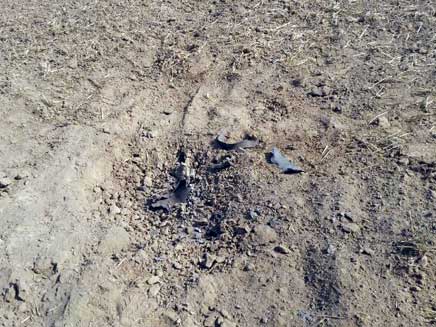 פצצה מרגמה בבארי, ארכיון (צילום: חגי הקר, חדשות 2)