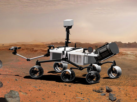 Curiosity מחפשת נתונים על המאדים (צילום: AP)