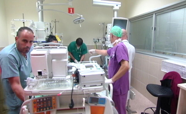 כך נראה השבוע בית החולים סורוקה (צילום: חדשות 2)