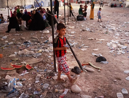 פליטים בכורדיסטן אחרי השתלטות הדאעש (צילום: Spencer Platt, GettyImages IL)