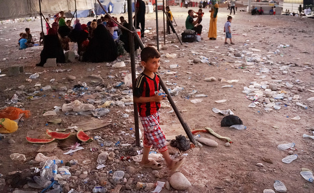 פליטים בכורדיסטן אחרי השתלטות הדאעש (צילום: Spencer Platt, GettyImages IL)