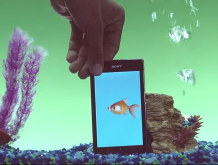 אפליקציית דג זהב של סוני, לשימוש מתחת למים בלבד (צילום: סוני)