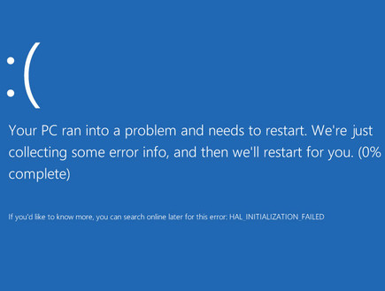 "מסך המוות הכחול" ב-Windows 8