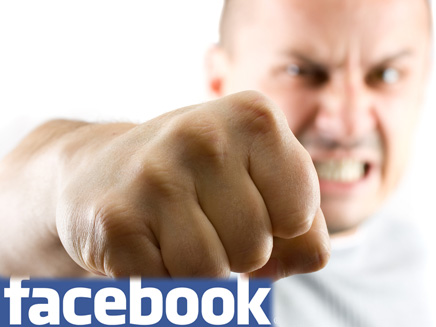 אלימות בפייסבוק (צילום: FuzzBones, Shutterstock)