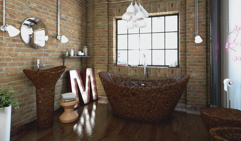 אמבטיית שוקולד (צילום: bathrooms)